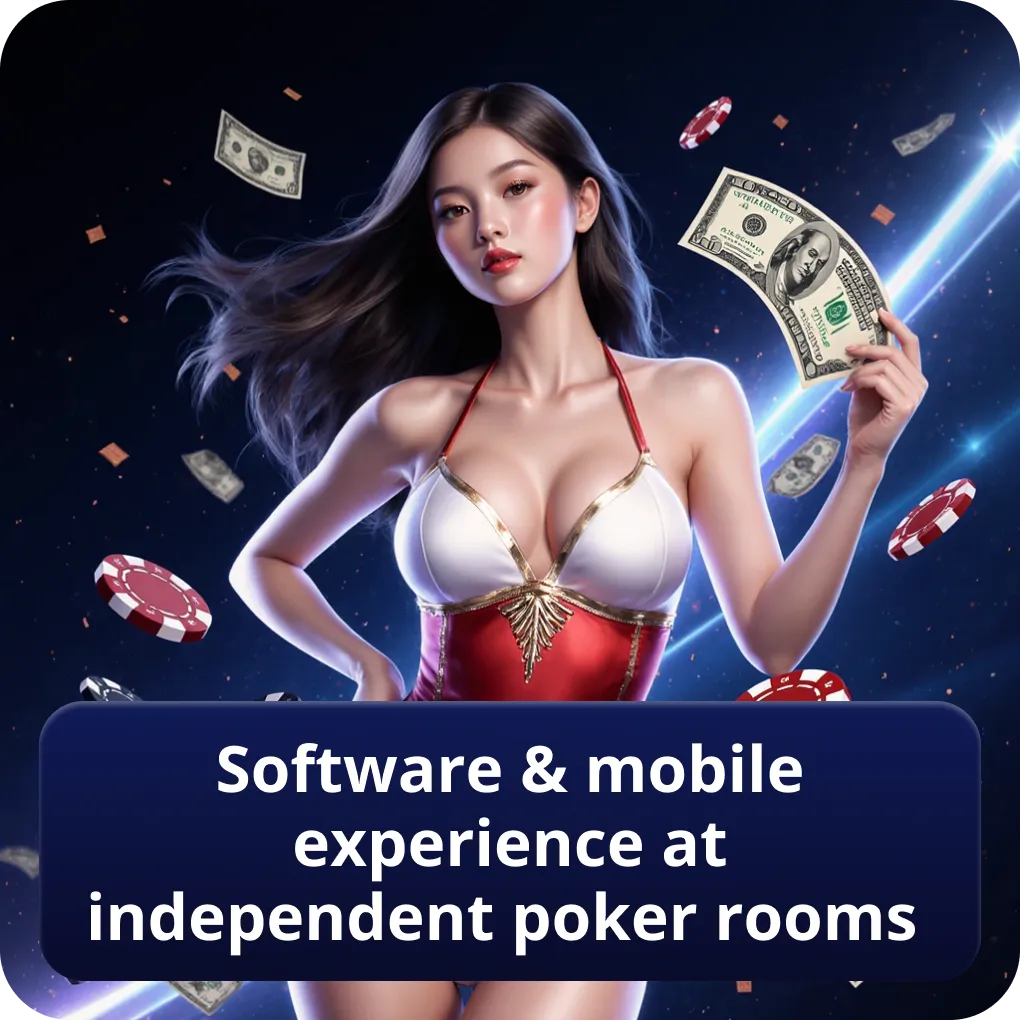 Software & mobile experience at independent poker rooms